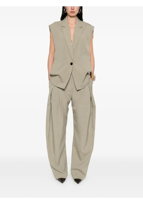 IRO button sleeveless vest - Green