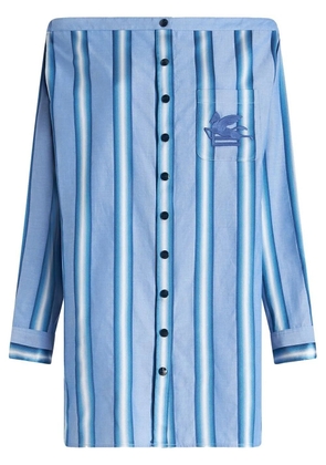 ETRO striped shirt dress - Blue