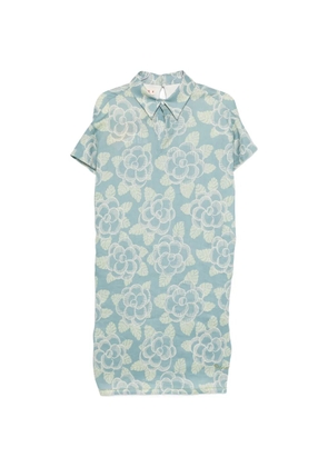 Marni floral collar dress - Blue