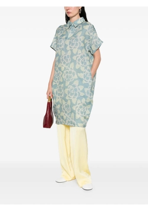 Marni floral collar dress - Blue
