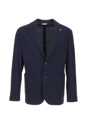 Manuel Ritz lapel-pin blazer - Blue