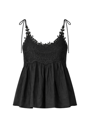 TWINSET lace woven top - Black