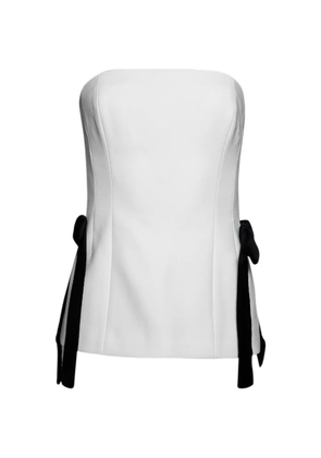 Florence & Fortitude tie strapless top - White