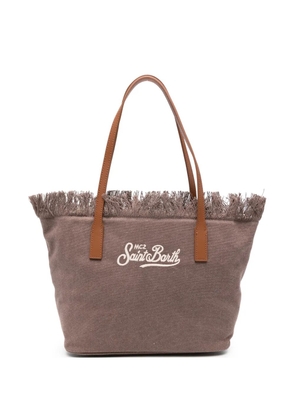 MC2 Saint Barth City fringed tote bag - Brown