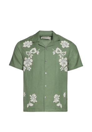 Baziszt floral shirt - Green