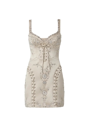 Clio Peppiatt Brigitte mini dress - Neutrals