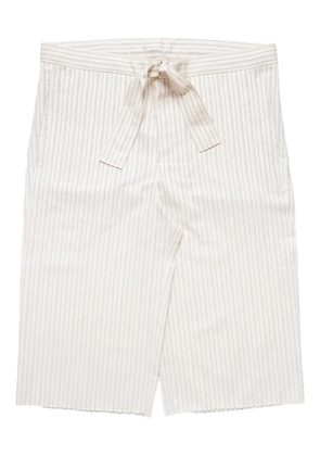 MM6 Maison Margiela pinstriped shorts - Neutrals