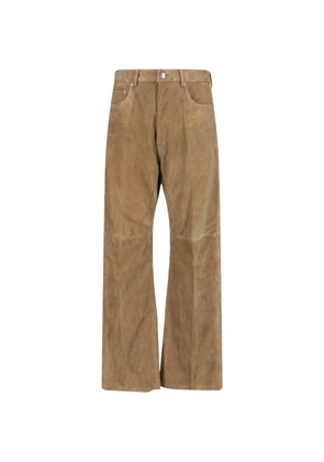 Rick Owens Geth suede trousers - Neutrals
