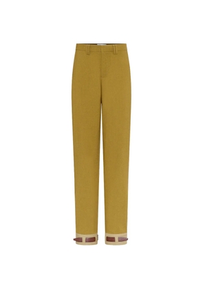 Jean Paul Gaultier belt-hem trousers - Yellow