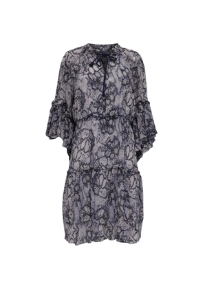 See By Chloé Vintage tie-neck ruffle dress - Grey