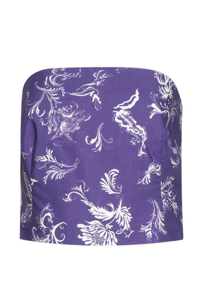 Rosie Assoulin floral print top - Purple