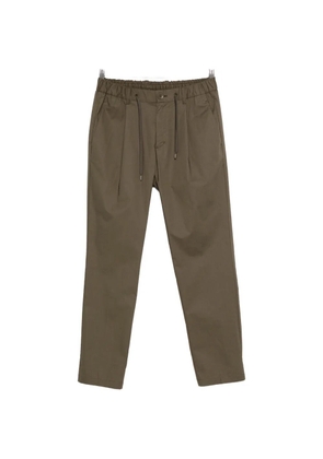 Herno drawstring pleated trousers - Green