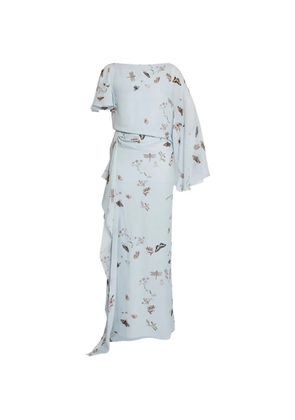 ERDEM draped gown - Blue