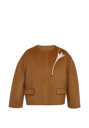 ERDEM tulip-brooch jacket - Neutrals