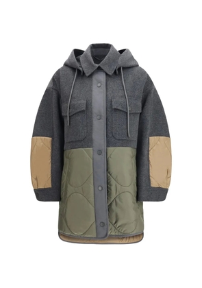 Weekend Max Mara Ossola hooded quilted coat - Grey