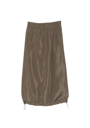 Tibi drawstring midi skirt - Green
