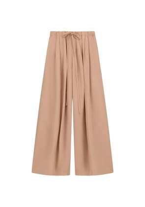 Liviana Conti drawstring-detail pleated palazzo trousers - Pink
