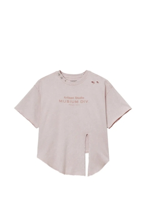 Musium Div. distressed relaxed-fit T-shirt - Pink