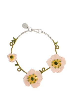 Simone Rocha poppy-design necklace - Pink
