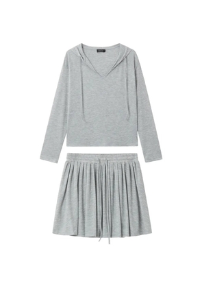 tout a coup fine-ribbed skirt (set of two) - Grey