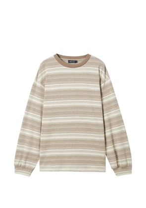 tout a coup striped long-sleeved sweatshirt - Neutrals