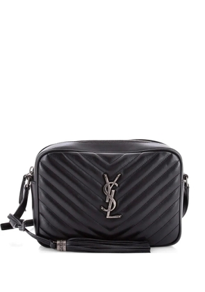Saint Laurent Pre-Owned Lou Camera Bag Matelasse Chevron Leather Small crossbody bag - Black