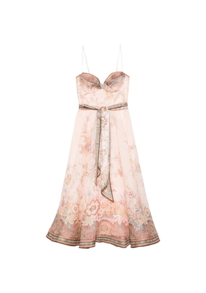 ZIMMERMANN paisley tie dress - Pink
