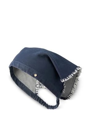 Maison Michel Natasha fringed hat - Blue