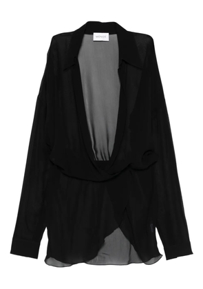 Mônot georgette mini dress - Black