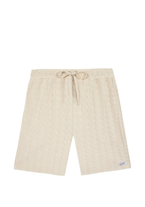 Maison Labiche knitted drawstring shorts - Neutrals