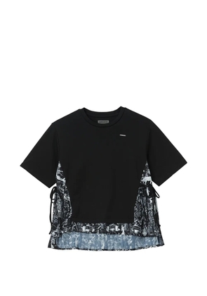 Musium Div. bandana-print panelled T-shirt - Black