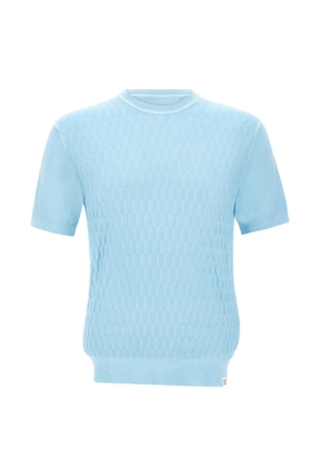 Peuterey Mes honeycomb crew-neck T-shirt - Blue