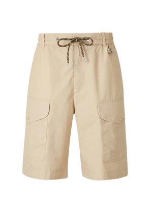 Moncler drawstring cargo shorts - Neutrals