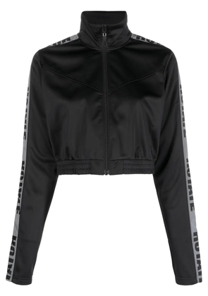 ROTATE BIRGER CHRISTENSEN logo-tape track jacket - Black