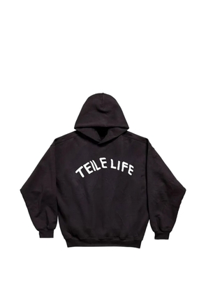 Teile long-sleeve hoodie - Black
