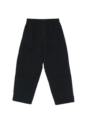 Juun.J pinstripe panelled trousers - Blue