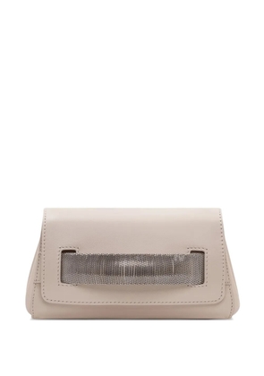 Orciani chain clutch bag - Neutrals