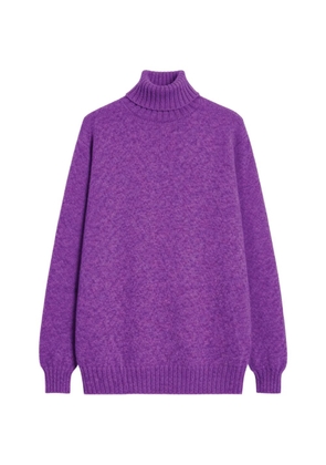 Fortela Shetland roll-neck sweater - Purple