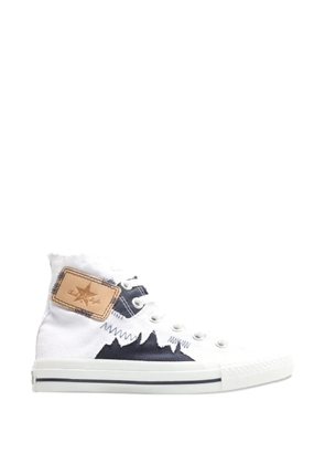 Converse All Star Chuck Taylor denim-stitch sneakers - White