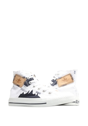 Converse All Star Chuck Taylor denim-stitch sneakers - White