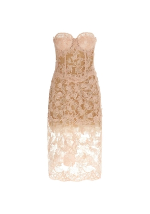 Ermanno Scervino strapless midi dress - Pink