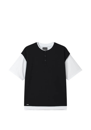 Musium Div. button layered t-shirt - Black