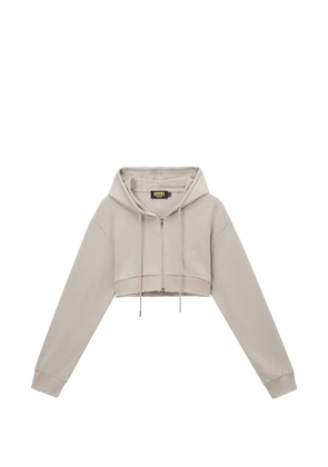 Mini Cream logo-patch top - Neutrals