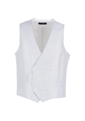 LUIGI BIANCHI MANTOVA buttoned vest - White