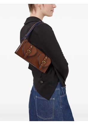 Mulberry mini Roxanne heart-detail buckled shoulder bag - Brown