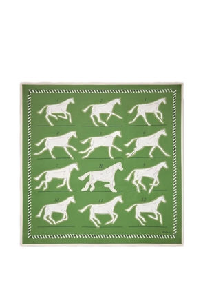 Mulberry Chalk Horse printed scarf - Green