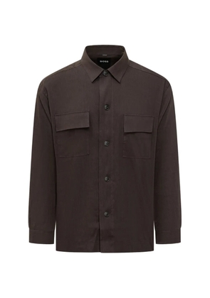 BOSS patch pocket shirt - Brown