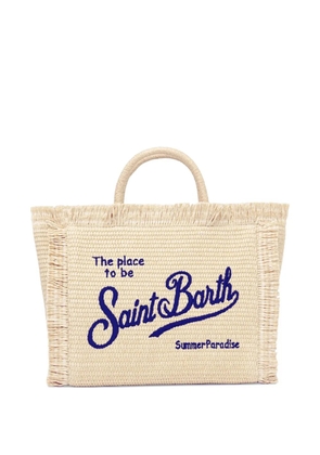 MC2 Saint Barth Colette straw-effect tote bag - Neutrals