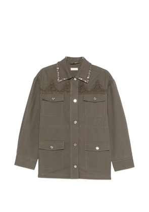 LIU JO embellished jacket - Green