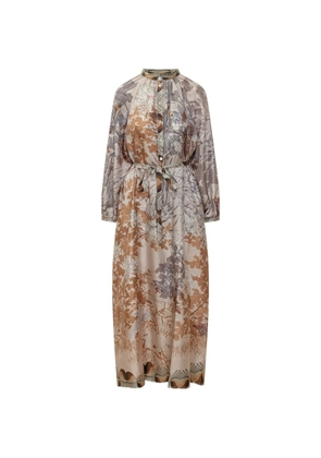 Pierre-Louis Mascia floral aloes dress - Neutrals